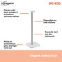 Vogel's SFS 4133 Pied d'enceinte pour Sonos Era 300 - système d’intégration de câbles - Taille 82 cm - Poids Max. 5 kg - Blanc (