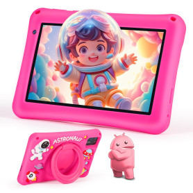 BRILLAR Tablette Enfants 7 Pouces,Android 13,8Go(4+4)+64Go,Octo-Core,Double Caméra,Contrôle Parental, Coque Antichoc (Rose) BRILLAR Tablette Enfants 7 Pouces,Android 13,8Go(4+4)+64Go,Octo-Core,Double Caméra,Contrôle Parental, Coque Antichoc (Rose)