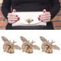 3pcs fermoir tour de verrouillage, loquets de fermeture de sac à main en forme d'abeille dorée,Turn Lock,Creative Bee Shape Ferm