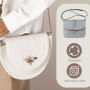 3pcs fermoir tour de verrouillage, loquets de fermeture de sac à main en forme d'abeille dorée,Turn Lock,Creative Bee Shape Ferm