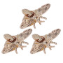 3pcs fermoir tour de verrouillage, loquets de fermeture de sac à main en forme d'abeille dorée,Turn Lock,Creative Bee Shape Ferm