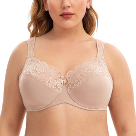 CASOLACE Soutien-Gorge Femme Grande Taille avec Armatures Minimiseur Sexy Dentelle CASOLACE Soutien-Gorge Femme Grande Taille avec Armatures Minimiseur Sexy Dentelle