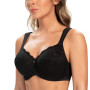 CASOLACE Soutien-Gorge Femme Grande Taille avec Armatures Minimiseur Sexy Dentelle
