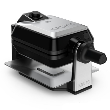 KRUPS Gaufrier Rotatif, Cuisson parfaites, Cuisson homogène, Utilisation facile, Plaques antiadhésives, Haute précision, Rangeme