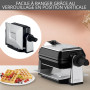 KRUPS Gaufrier Rotatif, Cuisson parfaites, Cuisson homogène, Utilisation facile, Plaques antiadhésives, Haute précision, Rangeme