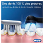 Oral-B iO 2 Brosse A Dents Electrique Noire Pour Adultes, 3 Modes De Nettoyage, Doux Pour Gencives, Brossage Souple, Accessoires