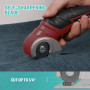 VLOXO Ciseaux Électriques Tissu Couture, Rotary Cutter Couture Ciseaux Électriques avec Serrure de Sécurité, Couper Carton Cuir 