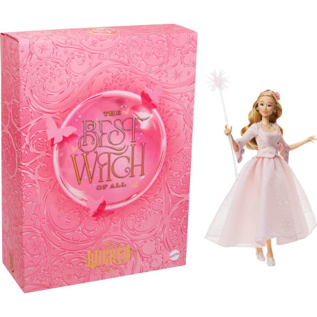 Mattel Wicked Poupée Glinda du Film Universal Pictures Wicked: for Good à Collectionner avec Tenue Amovible, inspirée du Film Wi