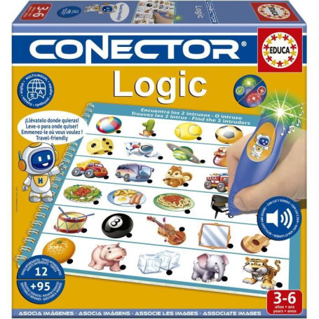 Conector Logic - Jeu éducatif - EDUCA - 90 questions, 12 themes, format livre - Des 3 ans 27,52 €