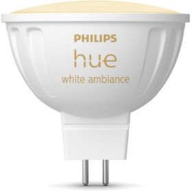 Ampoule connectée - PHILIPS HUE - MR16 - Lumiere blanche - Compatible bluetooth - Fonctionne avec App et voix Ampoule connectée - PHILIPS HUE - MR16 - Lumiere blanche - Compatible bluetooth - Fonctionne avec App et voix