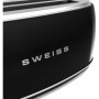 Grille-pain vintage - SWEISS - GRV9 - 2 fentes - 1500 W - Noir