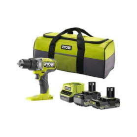Perceuse-visseuse a percussion - RYOBI - Brushless - 18V - 95 Nm 500-2100 tr/min - 7500-31500 cp/min - Livré avec 2 batteries Perceuse-visseuse a percussion - RYOBI - Brushless - 18V - 95 Nm 500-2100 tr/min - 7500-31500 cp/min - Livré avec 2 batteries