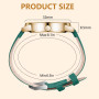 AOOSU Montre Femme, Lumineux Montre à Quartz Analogique pour Femme, Montres à la Mode Femmes Montres élégante avec Bracelet en C