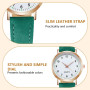 AOOSU Montre Femme, Lumineux Montre à Quartz Analogique pour Femme, Montres à la Mode Femmes Montres élégante avec Bracelet en C