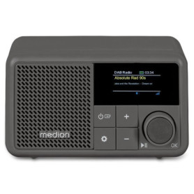 Mini Radio - MEDION - DAB/FM - Mono 2W RMS - Gris Mini Radio - MEDION - DAB/FM - Mono 2W RMS - Gris
