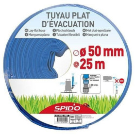 Tuyau plat d'évacuation - SPIDO - 25 m - Ø 50 mm - 4 bars Tuyau plat d'évacuation - SPIDO - 25 m - Ø 50 mm - 4 bars