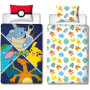 Parure de lit - POKEMON - Starter Evolution II - Microfibre - 1 housse de couette 140 x 200 cm + 1 taie 63 x 63 cm