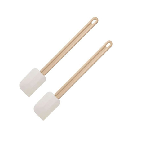 Ensemble de 2 Maryses de pâtisserie et de cuisine - FACKELMANN - Manche en résine - 42 cm