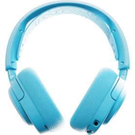 Casque gaming sans fil - STEELSERIES - Arctis Nova 3PW - Autonomie 40h - Bluetooth + 2,4 GHz - Couleur Bleu ciel Casque gaming sans fil - STEELSERIES - Arctis Nova 3PW - Autonomie 40h - Bluetooth + 2,4 GHz - Couleur Bleu ciel