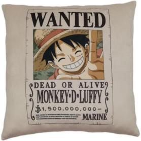 Coussin double face - Carré - ONE PIECE - Monkey D. Luffy Wanted - Microfibre - 40 x 40 cm Coussin double face - Carré - ONE PIECE - Monkey D. Luffy Wanted - Microfibre - 40 x 40 cm