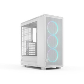 Boîtier PC - Fractal Design - FD-C-EPO1A-05 - Blanc - Verre trempé - Éclairage RGB - 3 ventilateurs inclus Boîtier PC - Fractal Design - FD-C-EPO1A-05 - Blanc - Verre trempé - Éclairage RGB - 3 ventilateurs inclus