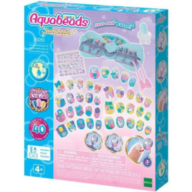Mon kit de manucure - AQUABEADS - Licorne - 40 ongles - Stickers Mon kit de manucure - AQUABEADS - Licorne - 40 ongles - Stickers