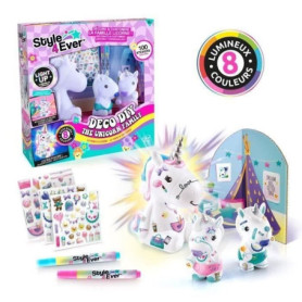 Canal Toys - La Famille Licorne, Figurines de Maman licorne lumineuse et des deux bébés a décorer - OFG 287 Canal Toys - La Famille Licorne, Figurines de Maman licorne lumineuse et des deux bébés a décorer - OFG 287