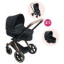 Accessoires poupons - COROLLE - Landau 3 en 1 Cybex Noir - pour poupons 36 et 42 cm - des 3 ans