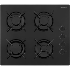 Plaque de cuisson a gaz - DAEWOO - 4 foyers - 60 cm - BH6GKR40BNL - Noir Plaque de cuisson a gaz - DAEWOO - 4 foyers - 60 cm - BH6GKR40BNL - Noir