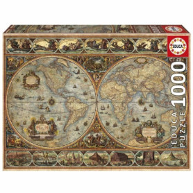 Puzzle - EDUCA - Orbis Terrarum - 1000 pieces - Theme Voyage et cartes - Mixte Puzzle - EDUCA - Orbis Terrarum - 1000 pieces - Theme Voyage et cartes - Mixte