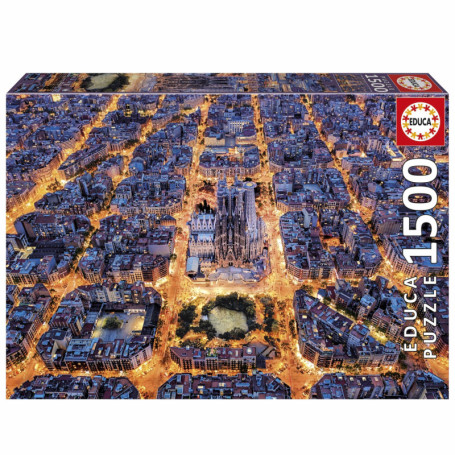 Puzzle - EDUCA - Barcelona - 1500 pieces - Theme Architecture - Dimensions 85x60 cm