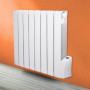 Radiateur électrique a inertie fluide - 1200W - WARM TECH - 230V - Jusqu'a 50m3 - Blanc