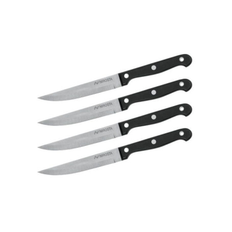 Lot de 4 couteaux a steak - NIROSTA - 21 cm