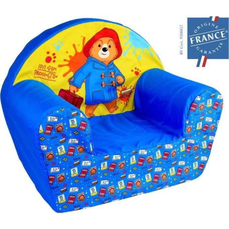 Fauteuil club enfant - PADDINGTON - FUN HOUSE - Origine France - 52 x 33 x 42 cm