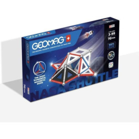 Jeu de construction magnétique - GEOMAG - Classic Panels - Navette NASA - 70 pieces - Magnétique - Des 3 ans Jeu de construction magnétique - GEOMAG - Classic Panels - Navette NASA - 70 pieces - Magnétique - Des 3 ans