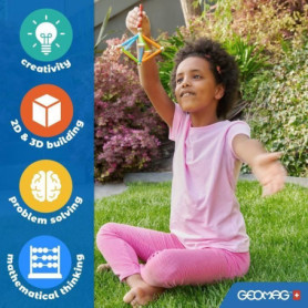 Jeu de construction magnétique - GEOMAG - Classic Panels - Fusée NASA - 103 pieces - Magnétique - Des 3 ans Jeu de construction magnétique - GEOMAG - Classic Panels - Fusée NASA - 103 pieces - Magnétique - Des 3 ans