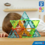 Tuiles magnétiques - GEOMAG - Tiles Gems - 60 pieces - Effet cristal - Des 3 ans