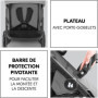 HAUCK - Poussette compacte - SHOP N CARE - 4 roues - Gris
