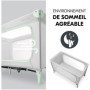 Lit de voyage - HAUCK - DREAM N PLAY PLUS - 60 x 120 cm - Des la naissance - Pliable - Dusty Bleu