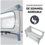 Lit de voyage - HAUCK - SLEEP N PLAY GO PLUS - 60 x 120 cm - Des la naissance - Pliable - Roulettes - Dusty Bleu