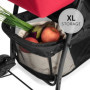HAUCK - Poussette canne - SPORT - Pliable & inclinable - Capote Pare-Soleil - 4 roues - Noir / Rouge
