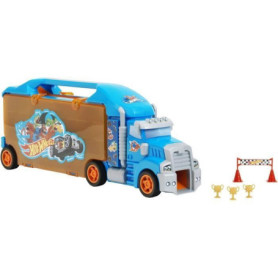 Grand camion de transport de véhicules miniatures - KLEIN - 2474 - Hot Wheels avec accessoires - Des 3 ans Grand camion de transport de véhicules miniatures - KLEIN - 2474 - Hot Wheels avec accessoires - Des 3 ans
