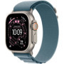Apple Watch Ultra 3 GPS + Cellular - 49mm - Boîtier Natural Titanium - Bracelet Light Blue Alpine Loop - Medium 1 077,87 €