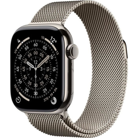 Apple Watch Series 11 GPS + Cellular - 42mm - Boîtier Natural Titanium - Bracelet Natural Milanese Loop 1 017,64 €