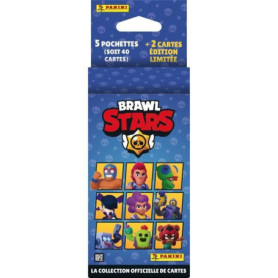 Blister - PANINI - BRAWL STARS TC - 5 pochettes - 2 cartes édition limitée - 40 cartes Blister - PANINI - BRAWL STARS TC - 5 pochettes - 2 cartes édition limitée - 40 cartes