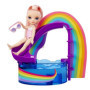 Jeu de société - MGA - Piscine arc en ciel avec toboggan - Poupée Blush - 10 pieces - Multicolore