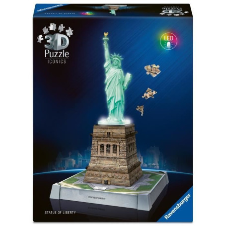 Puzzle 3D Iconics - Statue de la Liberté illuminée