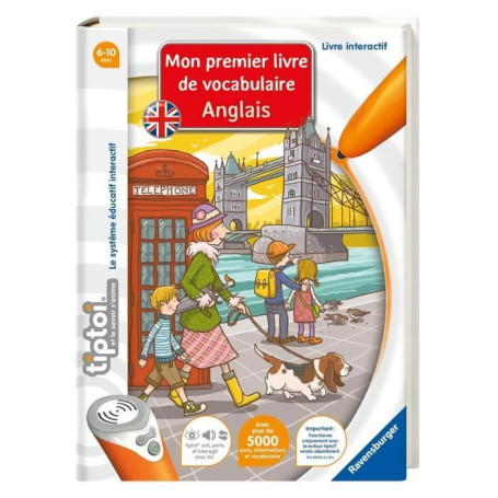tiptoi, Livre interactif, Mon premier livre de vocabulaire anglais, 6ans, 13099002, Ravensburger