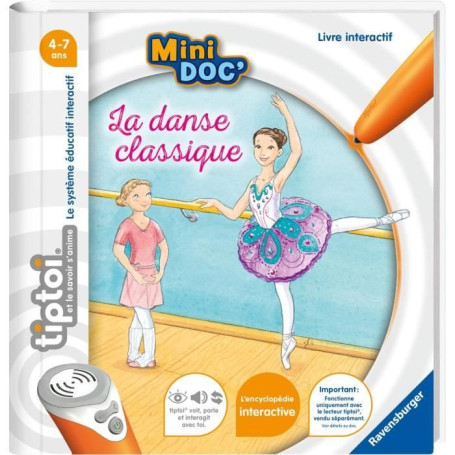 tiptoi, Livre interactif, Mini Doc' La danse classique, 4 ans, 13099021, Ravensburger