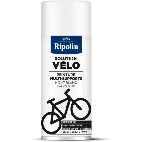 Solution vélo - RIPOLIN - 0,4 L - Blanc mat